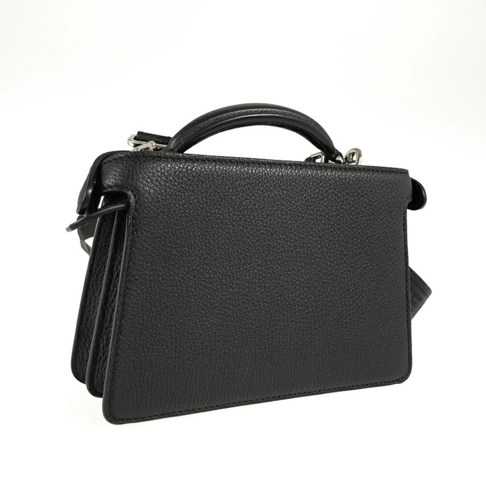 Fendi ISeeU Cross Handbag Leather Peekaboo Black